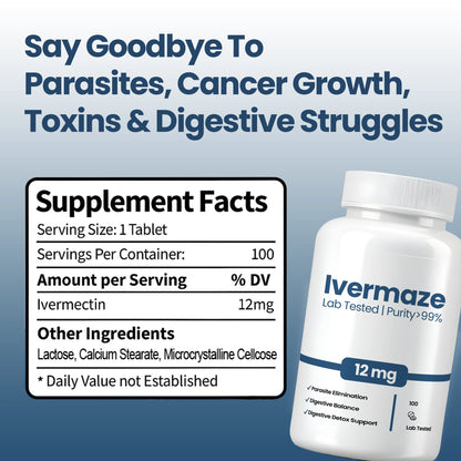 Ivermectin 12 MG, 99% Purity